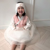 핫템퀸 (오늘GO) 아기 여아 키즈 티모 한복 (~7세) 생활한복 퓨전한복 추석여아한복