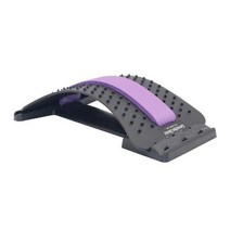 척추견인기 굽은등 허리펴기 허리견인기 허리지지대 마사지 들것 피트니스 마사지 장비 장치, 블랙 퍼플