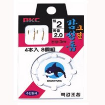 부산가자-백경 크릴감성돔 묶음바늘채비 (3m) BK-301, 4호-2.0