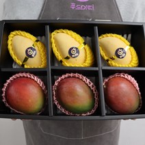 과일선물 수입망고 고당도 애플망고 태국망고 선물세트, 1박스, 태국망고 2kg 4-6과 일반박스