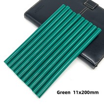 핫멜트필름 핫멜트 접착제20 개 핫멜트 접착제 스틱 11mm 투명/검정/빨강/노랑/녹색 글루 건용 막대 DIY, 01 11mm_03 Yellow 270mm
