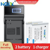 HQIX 캐논 IXUS 310 210 105 85 25 SD1300 SD770 SX710 300 200 95 SD980 280 카메라 NB-6L 6LH 충전기 배, 04 2 Battery 1 charger