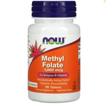 나우푸드 Methyl Folat 1000mg 90정