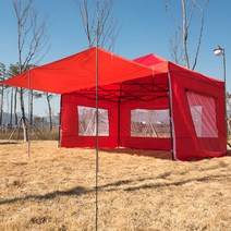 베이직3x4.5 캐노피천막 캠핑천막 감성천막 포장마차 야외천막 접이식천막, B창모풀 3X4.5 브+베