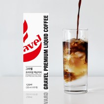 그라벨 프리미엄 액상커피 스틱 20mlx6개 핫브루 에스프레소 원액, 6개, 20ml