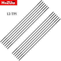 테이블쏘 목공 테이블톱 스크롤 및 지그 블레이드 플레인 10TPI 팩, 2.5inch-12TPI-Painless