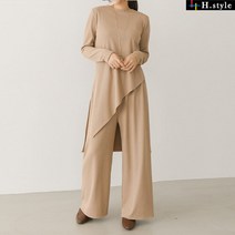 H스타일(SET)사선세트 가을 간절기 트레이닝세트 마트룩 츄리닝 상하셋업 애슬래져