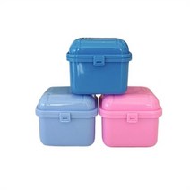 덴바이오 틀니통 틀니보관함 덴처통 교정통(진청), 1개
