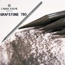 CARAN DACHE 바디 전체가 흑연으로 구성된 통심..까렌다쉬 천연 흑연연필 그라프스톤 PURE 780 3B 1자루 780.253