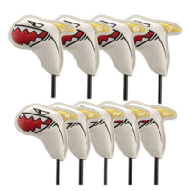 빅 넘버링 아이언 커버 핑드라이버커버 아이언통커버 반달퍼터커버 퍼터커버홀더 자석아이언커버 드라이버커버 아이언커버 골프채 세트골프 아이언 세트 가죽 방수, 9개(a)