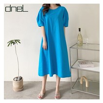 드넬 드넬 린넨벌룬소매원피스DO12102A