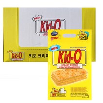 키드오 키도 kid-o 크래커 과자 크리미 버터 쿠키 15gx43개입x5개 1박스, 5개x1박스, 645g