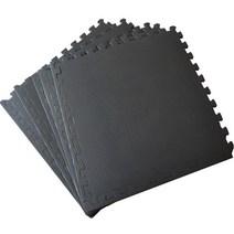 홈짐 폼 바닥 매트 기숙사 단열 방음 층간 소음 운동, 블랙_60x60x1.0cm 1 조각