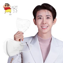 숨그림 흰둥이 KF94 새부리형 10매입 캐릭터 마스크 광희마스크, 중형(성인용) 10매