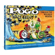 (영문도서) Pogo the Complete Syndicated Comic Strips: Volume 1: Through the Wild Blue Wonder Hardcover, Fantagraphics Books, English, 9781560978695