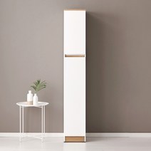 퍼니하우스 헤븐 1800 다용도 주방 냉장고 틈새장 키큰 폭좁은 슬림 수납장, 오크