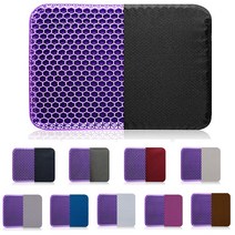 편안한 의자 사무실 식탁 에어셀 로얄퍼플 방석 허니콤 꼬리뼈 벌집 통풍 쿨방석, 2중프리미엄 블랙 +우븐브라운커버