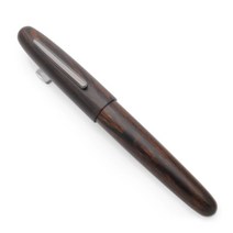 Jinhao 9056 천연 나무 만년필 수제 M/F 펜촉 잉크 펜 및 컨버터|Fountain Pens|, 1개, M Nib, Ebony Wood - B Clip