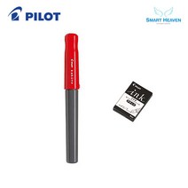 파이롯트 카쿠노 만년필 + 카트리지 5p 세트, F, R(만년필), 블랙(카트리지)