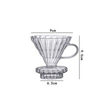 손으로 양조 스트라이프 V60 물방울 커피 세트 휴대용 주전자 필터 컵 공유 냄비 액세서리, S Filters