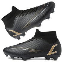 CBUSTER Soccer Cleats 남성용 축구 클리트 여성용 AG TF Blacktf, 8.5 Women/7.5 Men, Blackag-1