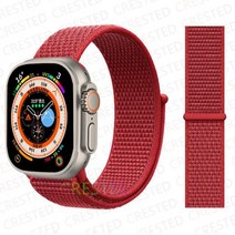 나일론 루프 밴드 스트랩 49mm 44mm 45mm 40mm 42mm 41mm 38mm 팔찌 벨트 iWatch 시리즈 3 4 5 6 Se 7 8 울트라