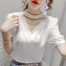 셔링 블라우스 여성 프릴 주름 러블리룩 26