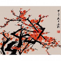 피포페인팅 MS7249 사군자 매화 40x50 DIY명화그리기 셀프페인팅, 상세페이지 참조, 상세페이지 참조, 상세페이지 참조