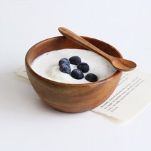 아카시아나무 통원목 라운드 샐러드볼 12.5cm, 없음