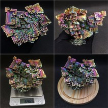 비스무트 무지개금속 비스무스 천연원석 비스무트결정 큐브, X0800-646.5g