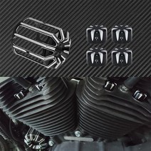 할리데이비슨 엔진 모터 오일 필터 커버 기계 오일 그리드 빌렛 앰프 스포츠스터 호환품, 한세트