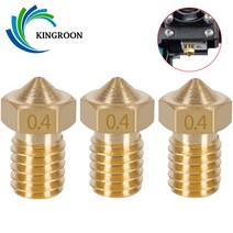 3D 프린터 KINGROON 10pcs V5 V6 E3D 노즐 0.2 0.3 0.4 0.5 0.6 0.8 1.0mm 3D 프린터 부품 M6 스레드 1.75mm 3mm 필라멘트 용, 1.0mm 1.75mm