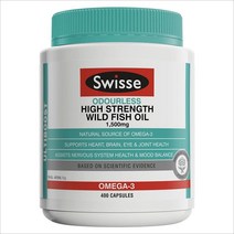 (호주직배) Swisse 스위스 냄새없는 피쉬오일 오메가3 400정 Ultiboost Odourless High Strength Wild Fish Oil 1500mg
