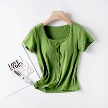 여성 노브라 반팔 티셔츠 심플 무지 여름 여자 노브라티 nobra shirt XK0484
