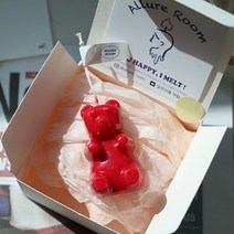 젤리곰 곰돌이 캔들 향초 방향제 초 7color 하리보 베어 KC인증, 핑크