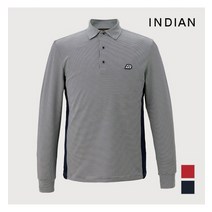 [INDIAN] 잔스트라이프 에리형 티셔츠--MITALYS1121