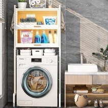 화장실 세탁실 수납 천장부터 바닥까지 내려 오는 발코니 욕실 수납장 캐비닛 세탁기 선반, 16.4단 세탁기 서랍형 선반 블랙