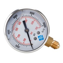 측정 측량도구 캘리퍼 노기스 글리세린 채워진 압력 진공 화합물 게이지 68mm 다이얼 VAC ~ 10000 PSI, 0-10bar, 05 0-10bar
