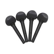 현 악기 첼로 입문 전문가 용 수제 4 조각 흑단 첼로 튜닝 페그 DIY 크기 액세서리
