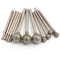 카운터싱킹 싱크 보링 0.5mm-12mm 볼 라운드 로터리 다이아몬드 버 드릴 비트, 2.35x4mm