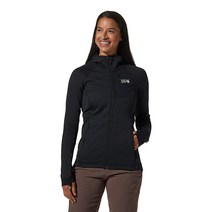 Mountain Hardwear 여성용 스탠다드 폴라텍 파워 그리드 풀 지퍼 후드 블랙 M
