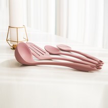 달스네가게 국산 실리콘 주방 조리도구세트 4p 5color 국산 키친툴, 핑크