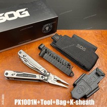 SOG 야외 장비 PX1001N 다기능 플라이어 휴대용 EDC 조합 도구 카드 배치 헤드 세트 K 칼집, 4.PX1001N Set2