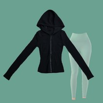 나날샵 여성 쫀쫀 늘씬 후드 집업 ) 후드 크롭 집업 후드티 크롭티 후드집업 여성 티셔츠 레깅스 운동복 요가복 상의 요가 레깅스 요가매트 여성 요가복 세트 필라테스 긴팔