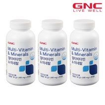 [GNC] 멀티비타민 앤 미네랄 (60정) 2개월분, 3병