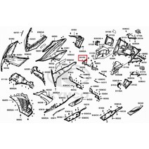 AK550 센터커버 8015B-LGC6-E00, 단품