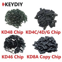칩 KD 트랜스폰더 칩 KD 4D ID4C ID46 KD4D KD46 KD48 KD8A 4C 4D 46 48 8A Keydiy KD-X2용 복사 칩, 10개, kd-8a