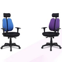 [천삼백케이] [마전동상회2] 편한의자 회전형 사무용메쉬의자 컴퓨터 상담실 의자, 블루