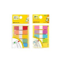 프린텍 팝업 플래그 스티키노트 5색 F4412-5 F4412-5N, F4412-5N(부분형광5색)