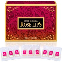 일본직구 ROSE LIPS 로즈 립스 태반 액체 540mg 마카 응축 휴대하기 편리 일회용 타입 여성용 9 x 3mL 10종 엄선, 상세참조, 수량